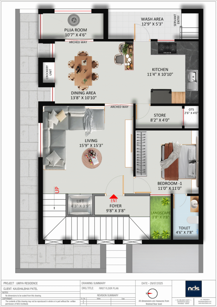First Floor - Umiya Bunglows